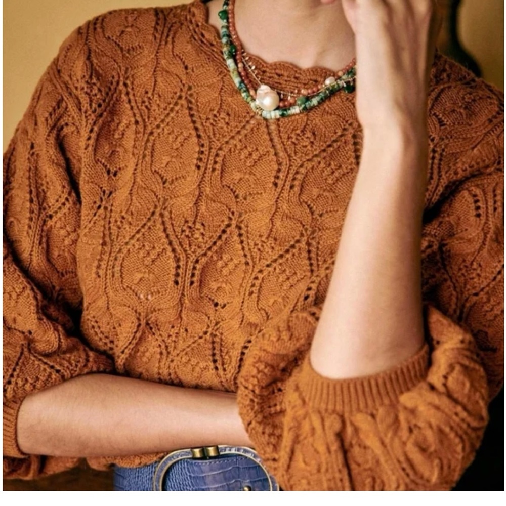 Sezane cotton knit sweater